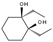 1,2-Cyclohexanediol, 1,2-diethyl-, cis- (8CI) Structure