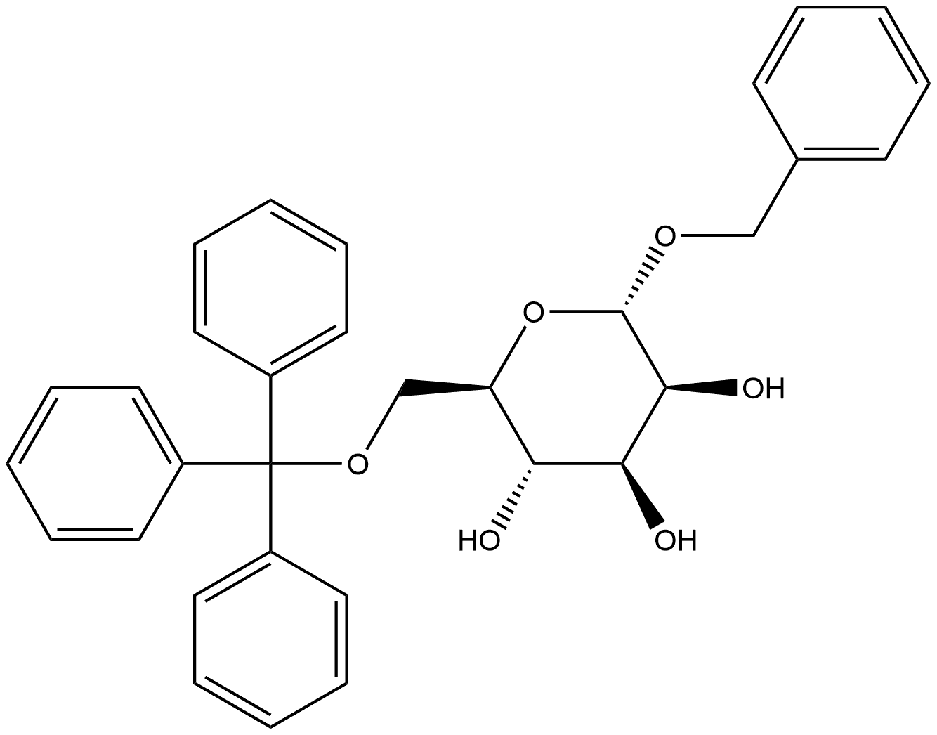 Benzyl 6-O-trityl-α-D-mannopyranoside