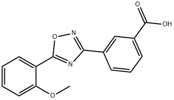 Benzoic acid, 3-[5-(2-methoxyphenyl)-1,2,4-oxadiazol-3-yl]- Struktur