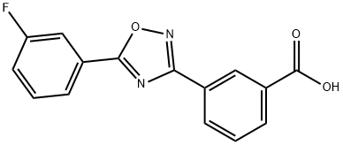 Benzoic acid, 3-[5-(3-fluorophenyl)-1,2,4-oxadiazol-3-yl]- Struktur
