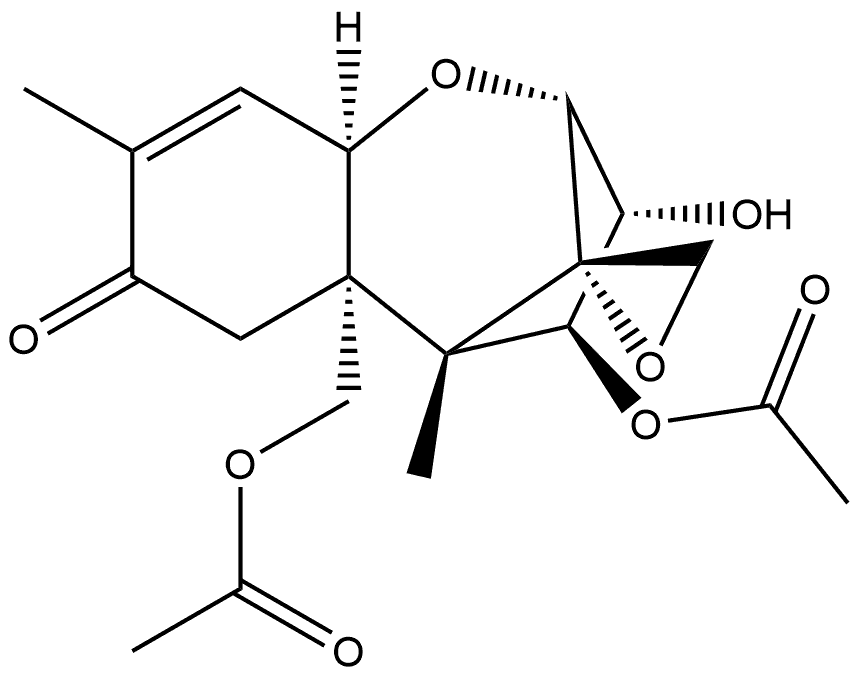 Trichothec-9-en-8-one, 4,15-bis(acetyloxy)-12,13-epoxy-3-hydroxy-, (3α,4β)- (9CI) Structure