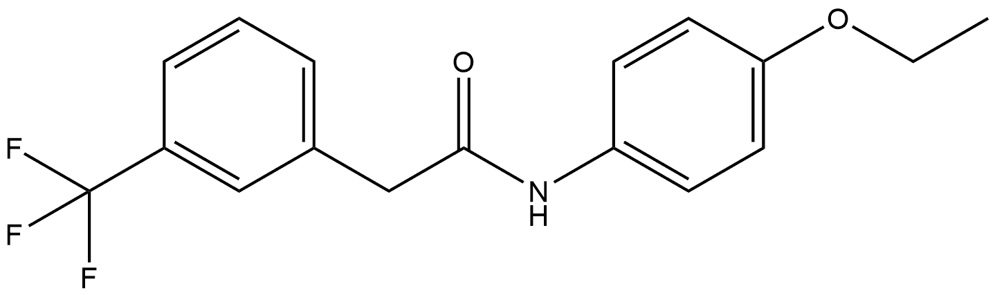 N-(4-Ethoxyphenyl)-3-(trifluoromethyl)benzeneacetamide 结构式
