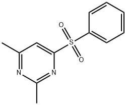 2,4-dimethyl-6-(phenylsufonyl)pyrimidine Struktur