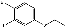 Benzene, 1-bromo-4-(ethylthio)-2-fluoro- Struktur