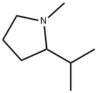 Pyrrolidine, 1-methyl-2-(1-methylethyl)- Structure