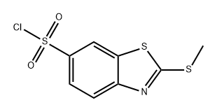 2-(甲硫基)-6-苯并噻唑磺酰氯 结构式