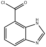 1H-Benzimidazole-7-carbonyl chloride 结构式