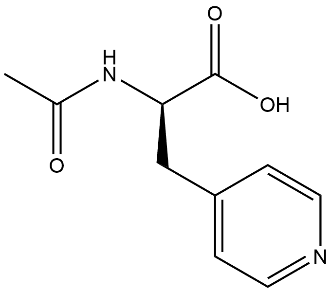 N-AC-B-(4-吡啶基)-R-丙氨酸 结构式