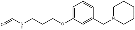 Formamide, N-[3-[3-(1-piperidinylmethyl)phenoxy]propyl]- Struktur
