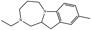 1H-[1,4]Diazepino[1,2-a]indole,2-ethyl-2,3,4,5,11,11a-hexahydro-9-methyl-(9CI) Struktur