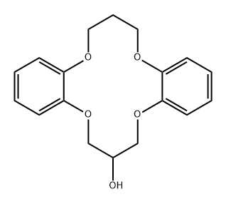 6H,15H-Dibenzo[b,i][1,4,8,11]tetraoxacyclotetradecin-7-ol, 7,8,16,17-tetrahydro- Structure