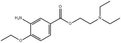 Benzoic acid, 3-amino-4-ethoxy-, 2-(diethylamino)ethyl ester Structure