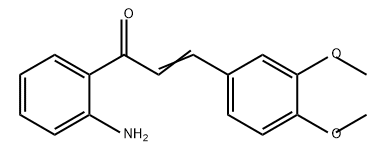 2-Propen-1-one, 1-(2-aminophenyl)-3-(3,4-dimethoxyphenyl)- Struktur