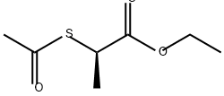 Propanoic acid, 2-(acetylthio)-, ethyl ester, (2R)- Structure
