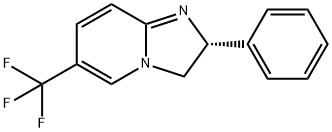 Imidazo[1,2-a]pyridine, 2,3-dihydro-2-phenyl-6-(trifluoromethyl)-, (2R)- Structure