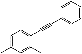 Benzene, 2,4-dimethyl-1-(2-phenylethynyl)- Structure