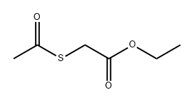 Acetic acid, 2-(acetylthio)-, ethyl ester 化学構造式