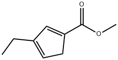 1,?3-?Cyclopentadiene-?1-?carboxylic acid, 3-?ethyl-?, methyl ester Struktur