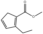 1,?3-?Cyclopentadiene-?1-?carboxylic acid, 2-?ethyl-?, methyl ester Structure