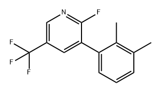 Pyridine, 3-(2,3-dimethylphenyl)-2-fluoro-5-(trifluoromethyl)- Structure