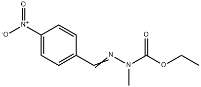 NMETHYLNETHOXYCARBONYLPARANITROBENZALDEHYDEHYDRAZONE 化学構造式
