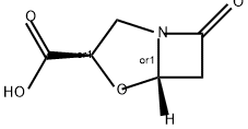 4-Oxa-1-azabicyclo[3.2.0]heptane-3-carboxylic acid, 7-oxo-, (3R,5S)-rel- Struktur