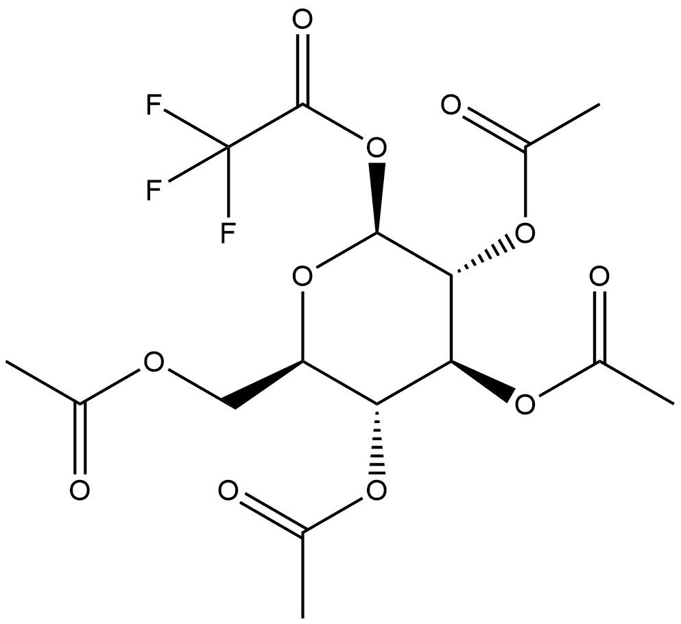 β-D-Glucopyranose, 2,3,4,6-tetraacetate 1-(trifluoroacetate) (9CI)