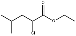 Pentanoic acid, 2-chloro-4-methyl-, ethyl ester Structure