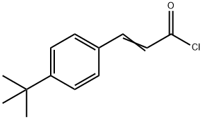 2-Propenoyl chloride, 3-[4-(1,1-dimethylethyl)phenyl]- 化学構造式