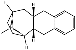 5H-Cyclohepta[b]naphthalen-6,9-imine,5a,6,7,8,9,10,10a,11-octahydro-12-methyl-,[5aS-(5aalpha,6bta,9bta,10aalpha)]-(9CI) Struktur