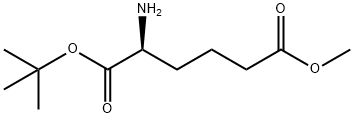 Hexanedioic acid, 2-amino-, 1-(1,1-dimethylethyl) 6-methyl ester, (S)- (9CI) Structure