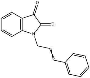1H-Indole-2,3-dione, 1-(3-phenyl-2-propen-1-yl)- 化学構造式