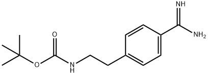 Tert-butyl 4-carbamimidoylphenethylcarbamate, 791839-12-8, 结构式