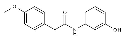 Benzeneacetamide, N-(3-hydroxyphenyl)-4-methoxy- Structure