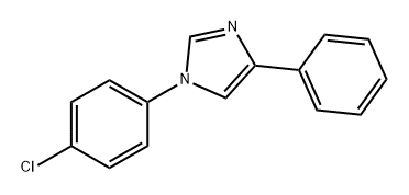 1H-Imidazole, 1-(4-chlorophenyl)-4-phenyl- 结构式