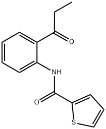 2-?Thiophenecarboxamide?, N-?[2-?(1-?oxopropyl)?phenyl]?- Struktur