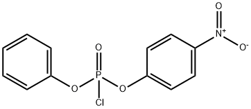 Phosphorochloridic acid, 4-nitrophenyl phenyl ester 化学構造式