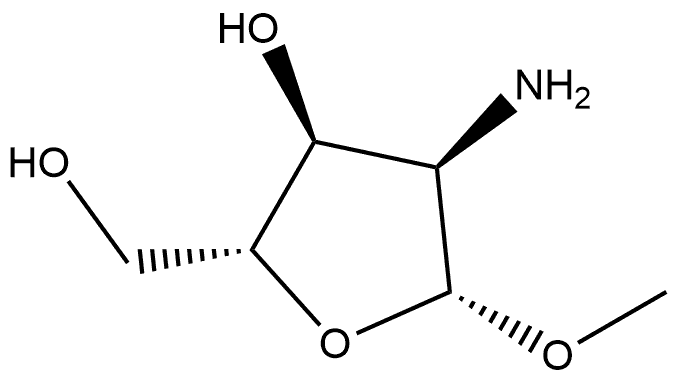 β-?D-?Ribofuranoside, methyl 2-?amino-?2-?deoxy-,793646-97-6,结构式