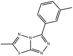 1,?2,?4-?Triazolo[3,?4-?b]?[1,?3,?4]?thiadiazole, 6-?methyl-?3-?(3-?methylphenyl)?- Structure