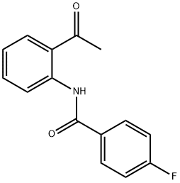 N-(2-acetylphenyl)-4-fluorobenzamide Structure