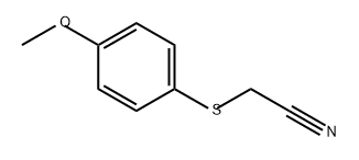 Acetonitrile, 2-[(4-methoxyphenyl)thio]- Structure