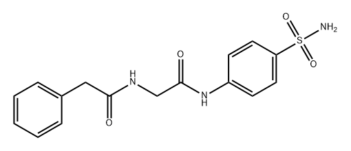 N-(2-氧代-2-((4-氨磺酰基苯基)氨基)乙基)-2-苯基乙酰胺, 795282-95-0, 结构式