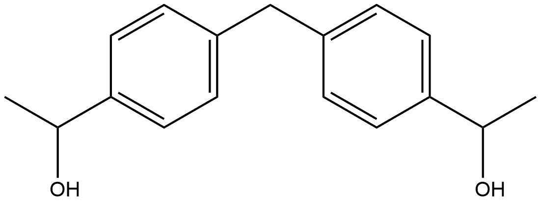 Benzenemethanol, 4,4'-methylenebis[α-methyl- 结构式