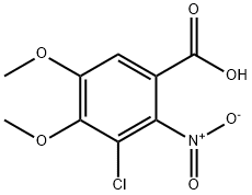 Benzoic acid, 3-chloro-4,5-dimethoxy-2-nitro-,79571-94-1,结构式