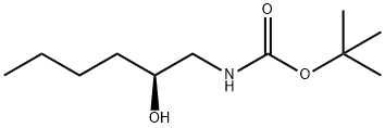 Carbamic acid, N-?[(2S)?-?2-?hydroxyhexyl]?-?, 1,?1-?dimethylethyl ester Struktur