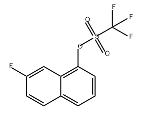 Methanesulfonic acid, 1,1,1-trifluoro-, 7-fluoro-1-naphthalenyl ester Structure