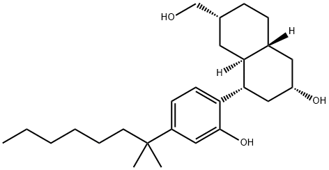 (2R,4aβ,8aα)-8α-[4-(1,1-Dimethylheptyl)-2-hydroxyphenyl]decahydro-6α-hydroxy-2α-naphthalenemethanol Structure