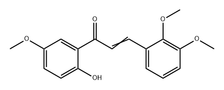 2-Propen-1-one, 3-(2,3-dimethoxyphenyl)-1-(2-hydroxy-5-methoxyphenyl)- Structure