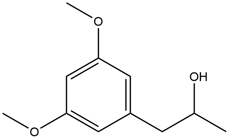 Benzeneethanol, 3,5-dimethoxy-α-methyl- Struktur