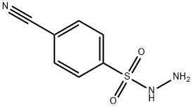 Benzenesulfonic acid, 4-cyano-, hydrazide Structure